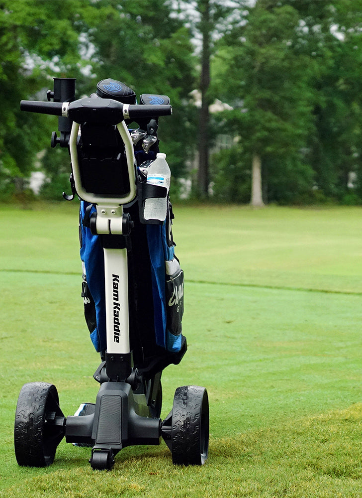 Remote golf bag online cart